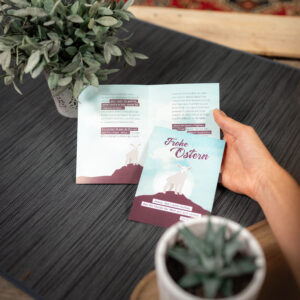 Flyer "Frohe Ostern" (DE, FR)